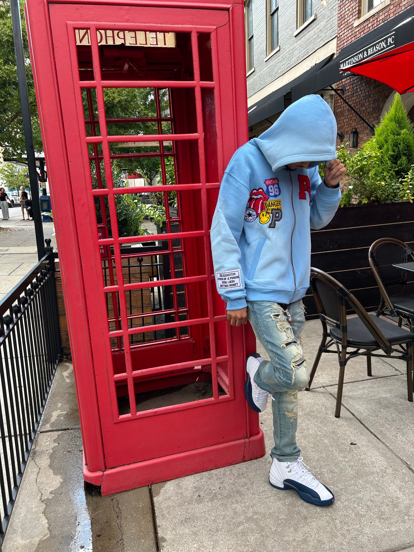 “PW” (PunkoutWrld) Addictive to Money Patch Hoodies